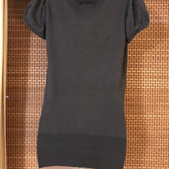 Banana Republic crochet front puff sleeve knit top - Picture 2 of 5